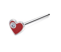 Silver Curved Nose Stud NSKA-1368